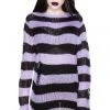 Killstar Lavender Mist Knit Sweater