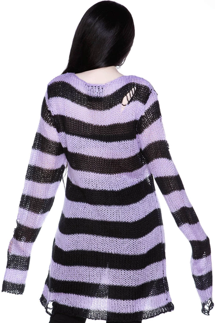 Killstar Lavender Mist Knit Sweater 4 Killstar Lavender Mist Knit Sweater