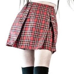 Lip Service Punk & Disorderly Skirt - Red Plaid