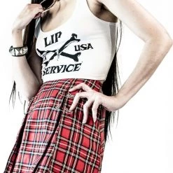Lip Service Punk & Disorderly Skirt - Red Plaid