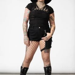 Killstar Malicia Lace-Up Top Women's Stuff