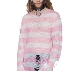 Killstar Men's Stuff Marshmallow Knit Sweater