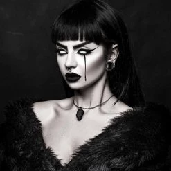 Rogue And Wolf Jewelry Blood Junkie Necklace In Black