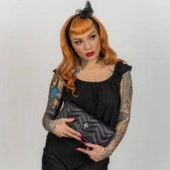 Lux De Ville Mini Hellraiser Tote Black And Midnight Sparkle Bags & Backpacks
