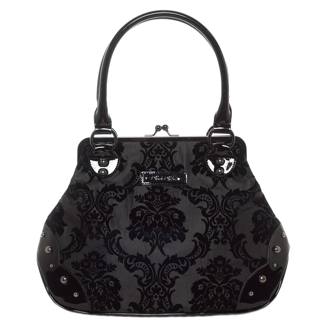 Rock Rebel Mistress Kisslock Bag In Black 5 Rock Rebel Mistress Kisslock Bag In Black