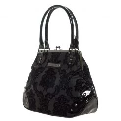 Rock Rebel Mistress Kisslock Bag In Black