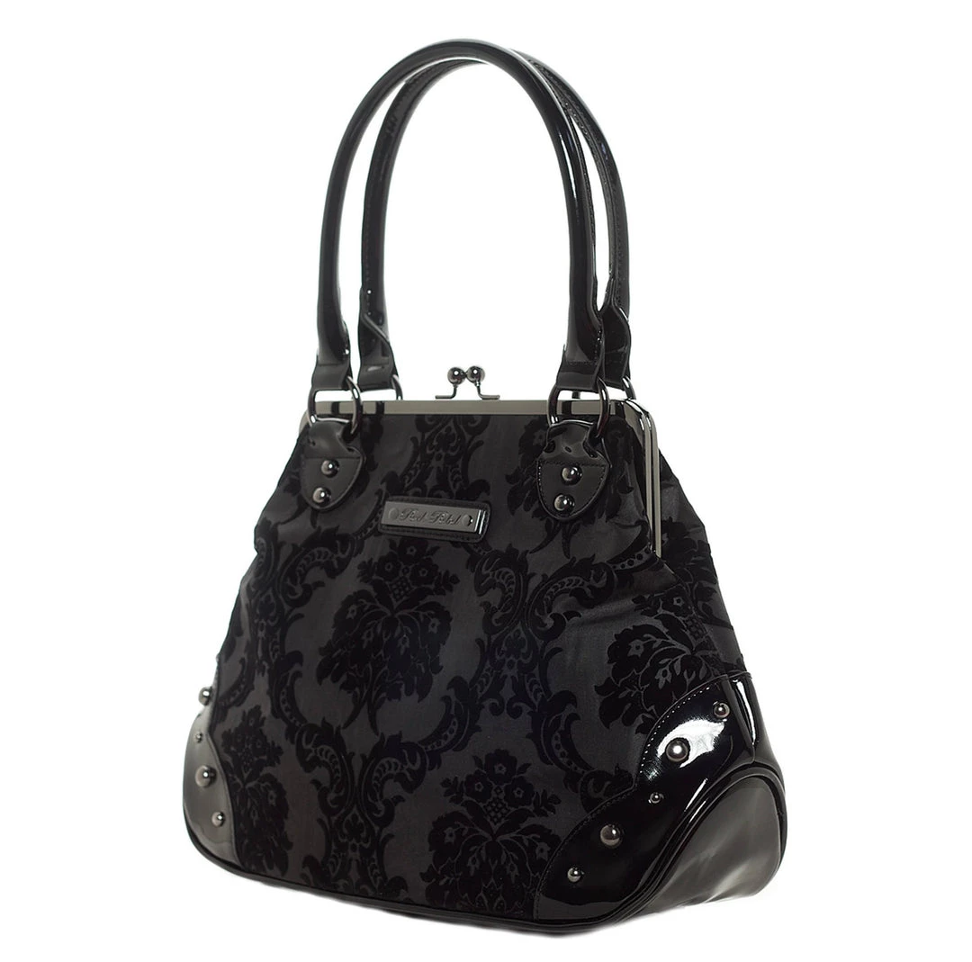Rock Rebel Mistress Kisslock Bag In Black 4 Rock Rebel Mistress Kisslock Bag In Black