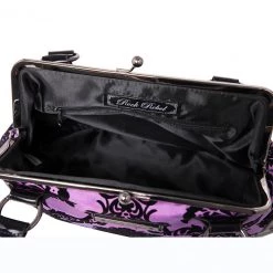 Rock Rebel Mistress Kisslock Bag In Purple Bags & Backpacks