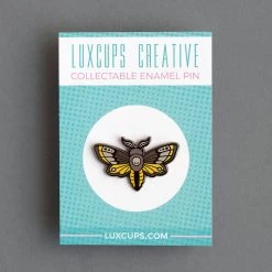 LuxCups Creative Pins Moth Enamel Pin