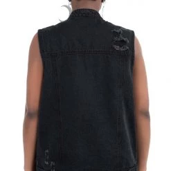 Killstar Nightrider Denim Vest 12 Killstar Nightrider Denim Vest