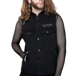 Killstar Nightrider Denim Vest 15 Killstar Nightrider Denim Vest