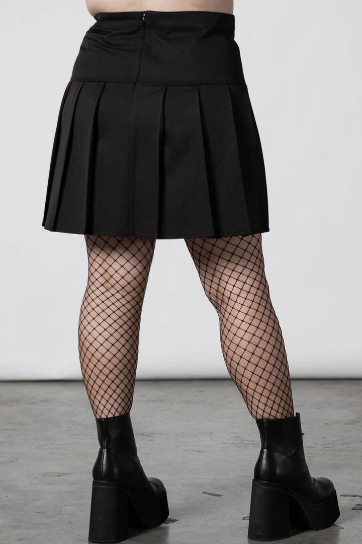 Killstar Women's Stuff No Lip Pleated Skirt 7 Killstar Women's Stuff No Lip Pleated Skirt