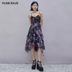 Punk Rave Nicola Organza Print Dress