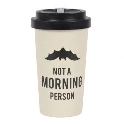 Gothic Gifts Not A Morning Person Bamboo Eco Travel Mug