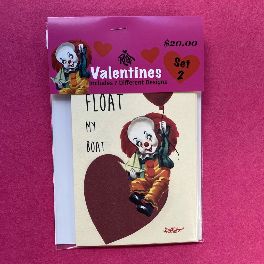 One Man Riet Other Horror Valentine Cards - Set 2 3 One Man Riet Other Horror Valentine Cards - Set 2