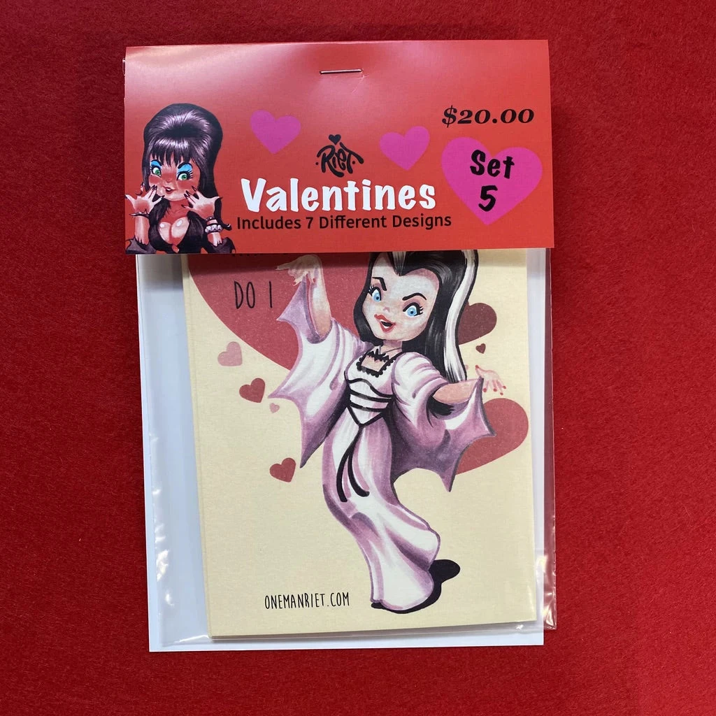 One Man Riet Horror Valentine Cards - Set 5 3 One Man Riet Horror Valentine Cards - Set 5