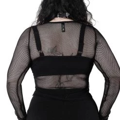 Killstar Overkill Fishnet Top - Black Women's Stuff 10 Killstar Overkill Fishnet Top - Black Women's Stuff
