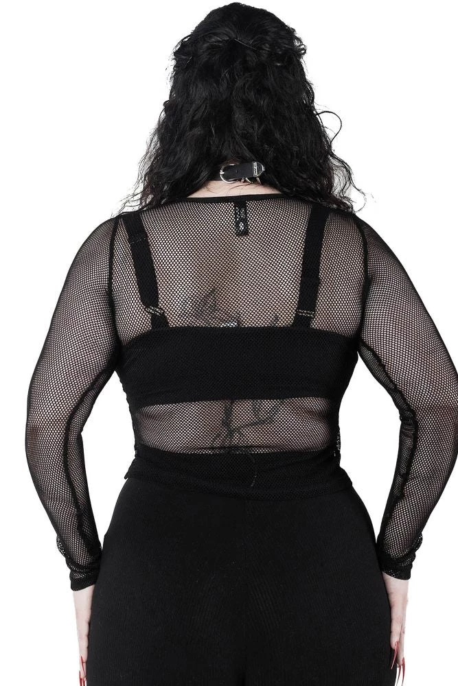 Killstar Overkill Fishnet Top - Black Women's Stuff 5 Killstar Overkill Fishnet Top - Black Women's Stuff