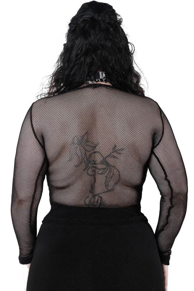 Killstar Overkill Fishnet Top - Black Women's Stuff 8 Killstar Overkill Fishnet Top - Black Women's Stuff