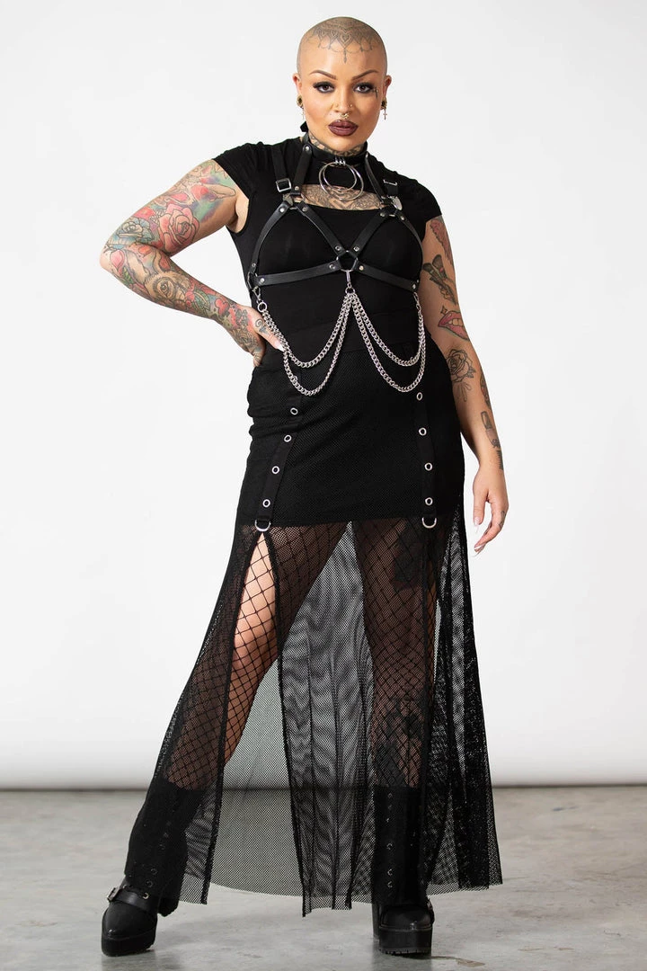 Killstar Paragon Fishnet Maxi Skirt 4 Killstar Paragon Fishnet Maxi Skirt