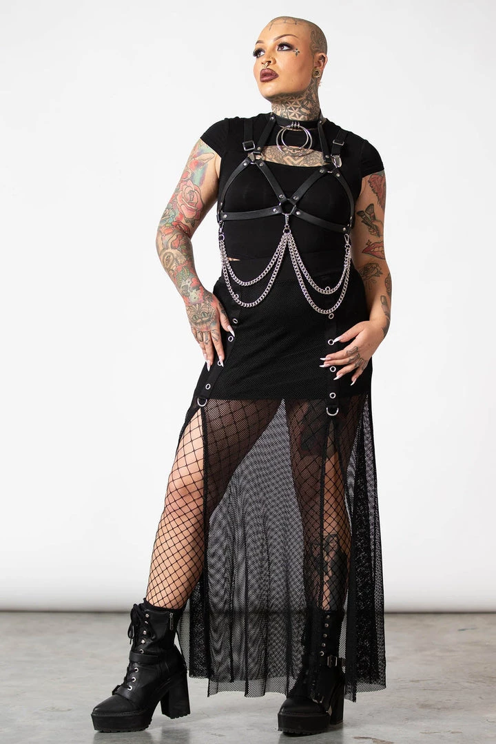 Killstar Paragon Fishnet Maxi Skirt 3 Killstar Paragon Fishnet Maxi Skirt
