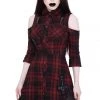 Killstar Paranormal Shirt-Dress [TARTAN]