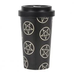 Gothic Gifts Pentagram Bamboo Eco Travel Mug Gift Ideas