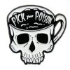 Ectogasm Pick Your Poison Skull Coffee Cup Enamel Pin Pins