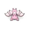 LuxCups Creative Pink Bat Enamel Pin 2 LuxCups Creative Pink Bat Enamel Pin