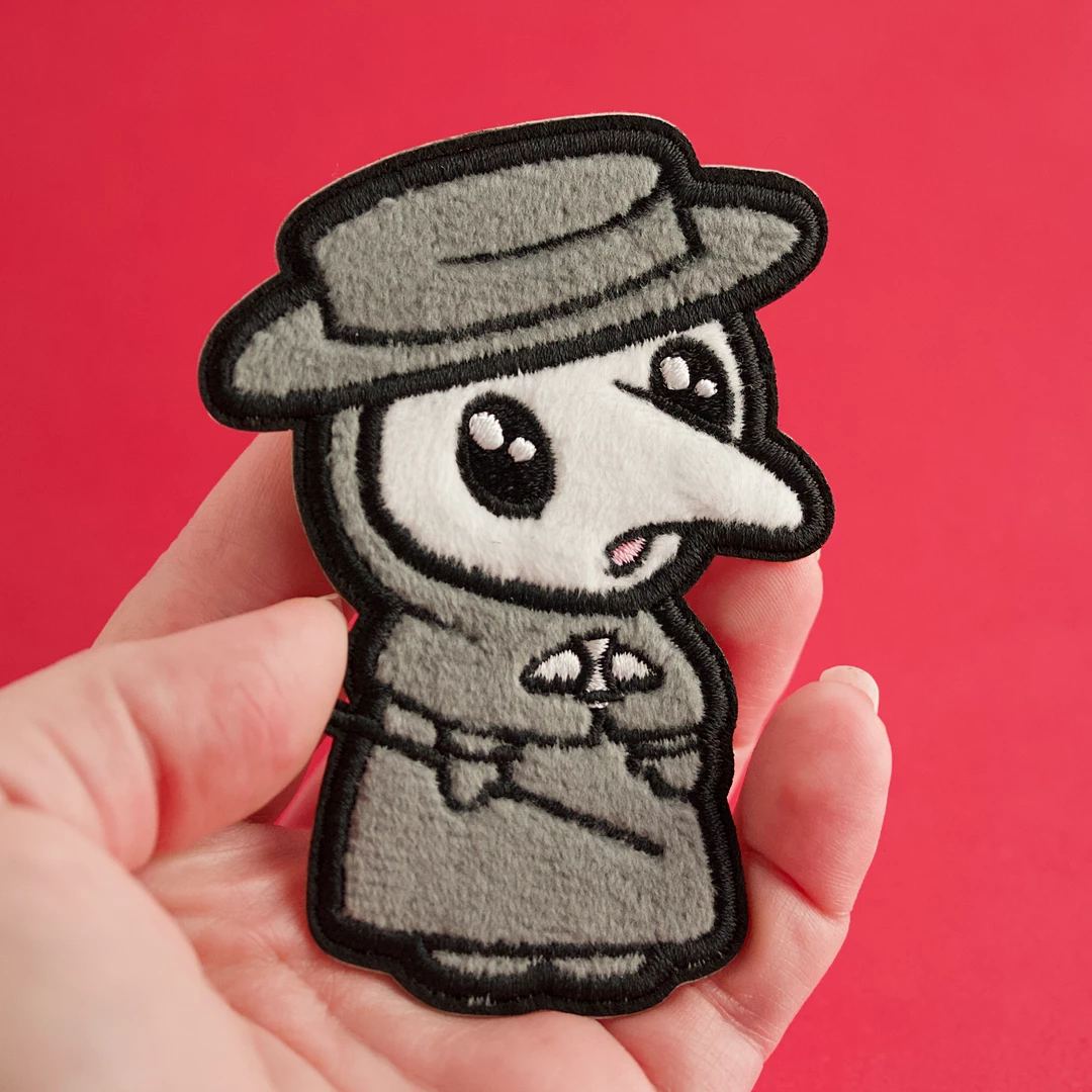LuxCups Creative Patches Plague Doctor Fuzzy Patch 4 LuxCups Creative Patches Plague Doctor Fuzzy Patch