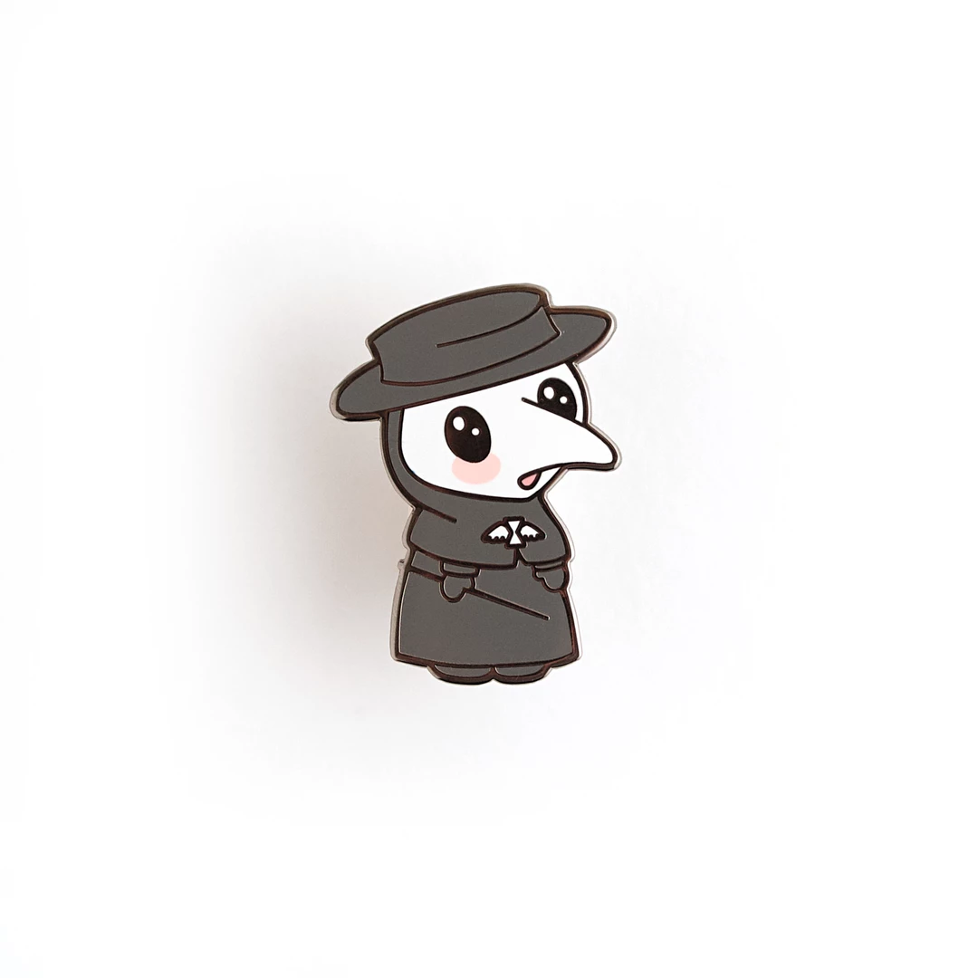 LuxCups Creative Pins Plague Doctor Enamel Pin 3 LuxCups Creative Pins Plague Doctor Enamel Pin