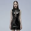Punk Rave Women's Stuff Patent Leather Hollowed Out Dress