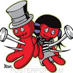 Poster Pop Gift Ideas Kruse Voodoo Luv Sticker