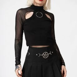 Killstar Women's Stuff Scary Pleated Skirt