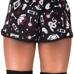 Killstar See U In Hell Lounge Shorts Women's Stuff