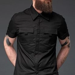 Queen Of Darkness Men's Stuff Shirt With Hidden Button Placket