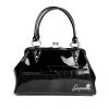 Sourpuss Shock Me Handbag - Black/Black Bags & Backpacks