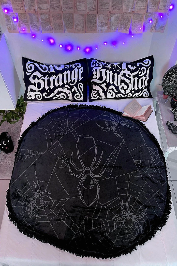 Killstar Spyder Round Blanket Housewares 3 Killstar Spyder Round Blanket Housewares