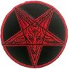 Kreepsville666 Satanic Circle Shiny Red Patch Gift Ideas