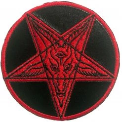 Kreepsville666 Satanic Circle Shiny Red Patch Gift Ideas