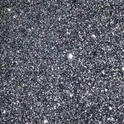 Glam Goth Beauty Scream - Silver With Black Body Glitter