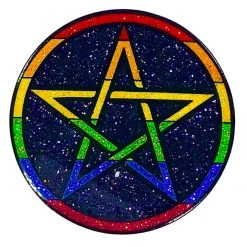 Geeky And Kinky Pride Pentagram Enamel Pin