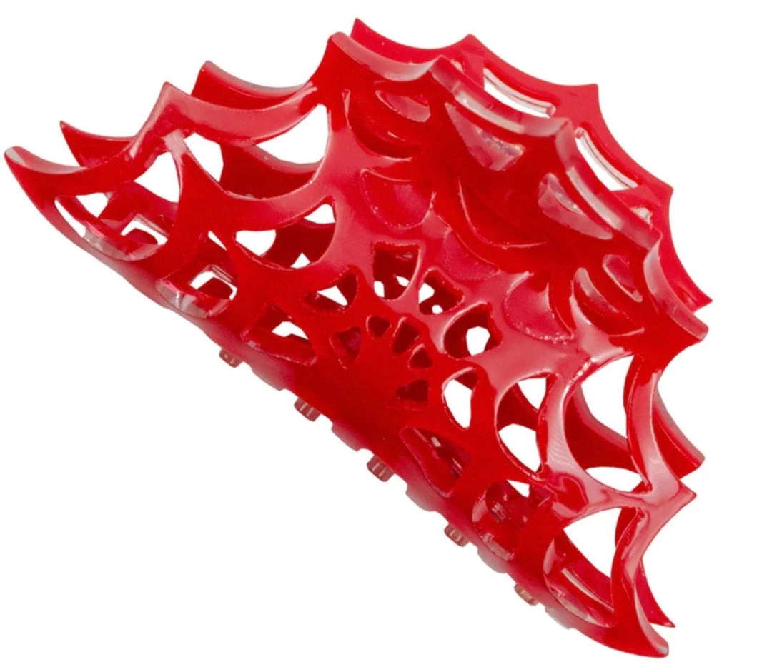 Kreepsville666 Accessories Spiderweb Hair Claw Clip Red 3 Kreepsville666 Accessories Spiderweb Hair Claw Clip Red