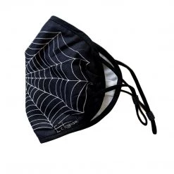 Ectogasm Black Spiderweb Face Mask Masks
