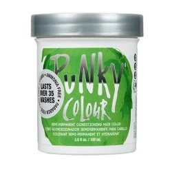 Punky Colour, Semi-Permanent Conditioning Hair Color, Spring Green, 3.5 Fl Oz