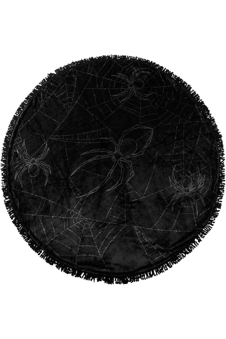 Killstar Spyder Round Blanket Housewares 4 Killstar Spyder Round Blanket Housewares