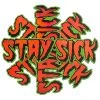 Rock Roll Repeat Stay Sick: Metallic Sticker Stickers