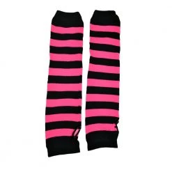 Poizen Industries Stripe Armwarmers – Black/Pink