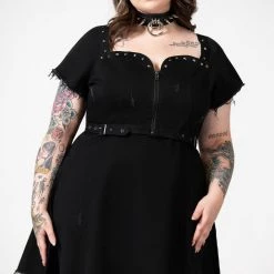 Killstar Time Out Zip Denim Dress Women's Stuff