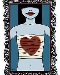 Poster Pop Tara McPherson Bandage Heart Sticker
